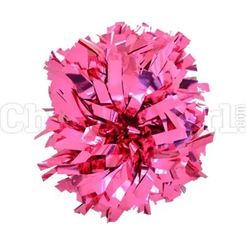 Úložný box Metalický POMPON + vak na pompony ZDARMA ke každému páru - TMAVĚ RŮŽOVÝ / 40 cm