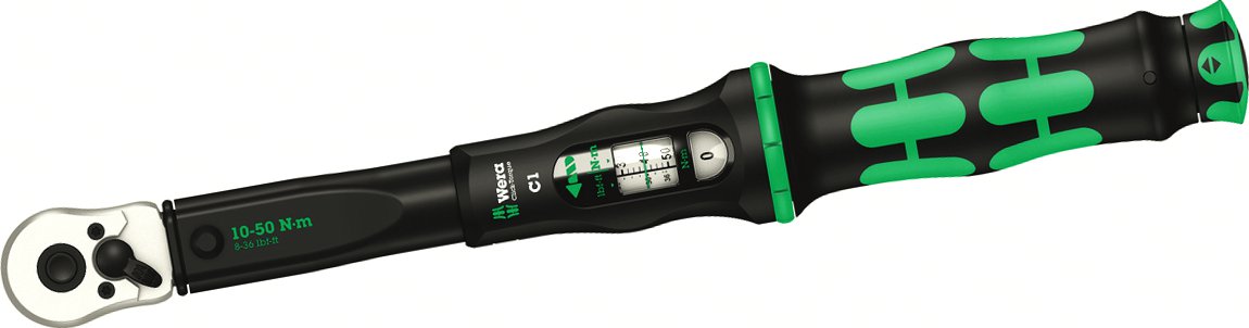 Wera 075620 momentový klíč Wera Click-Torque C 1 s ráčnou 1/2'' 10-50 Nm 1/2 ráčna, 10-50 Nm, kalibrační list, plastový box