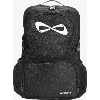 Městský batoh Nfinity sparkle - zářivý sportovní batoh - černý