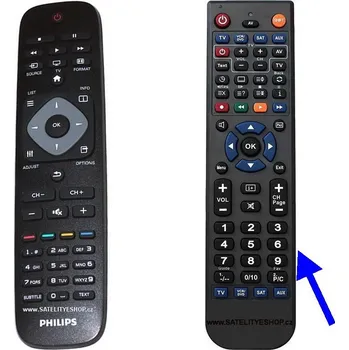 Dálkový ovladač Philips dálkový ovladač 996590003112 náhradní