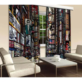 Závěs Dimex Náměstí Times Square fotozávěsy 280 x 245 cm