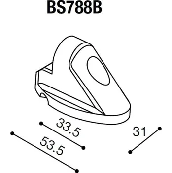Zrcátko pro motocykl Rizoma Montážní adaptér BS788B pro zpětná zrcátka RIZOMA do kapotáže - pro motocykly DUCATI 848/1098/1198, černý Černá