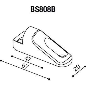 Zrcátko pro motocykl Rizoma Montážní adaptér BS808B pro zpětná zrcátka RIZOMA do kapotáže - pro motocykly KAWASAKI ZX-10R Ninja, černý, (1kus) Černá