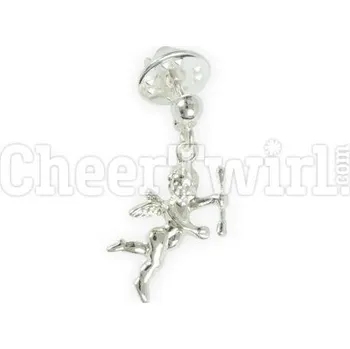 Brož Brož - twirling andílek stříbrná