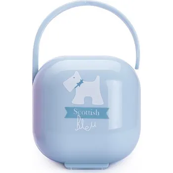 Dětské zboží Scottish modrá krabička na dudlík
