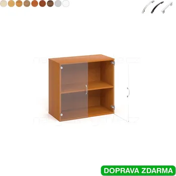 Policová skříň D 2 80 02 Hobis Drive - Skříň dveře skleněné