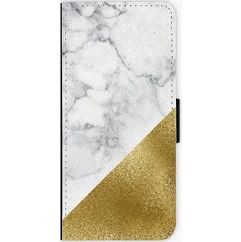 Pouzdro na mobilní telefon iSaprio Gold and WH Marble pro Samsung Galaxy Note 8 flipové