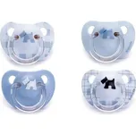 2x šidítko Scottish - anatomické, silikon, +6m, modrá