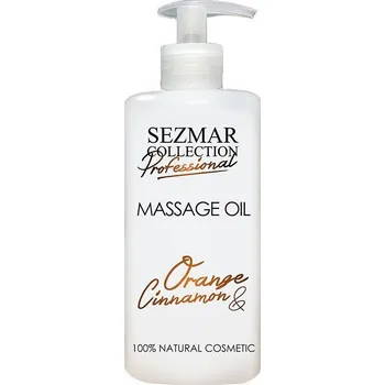 Masážní přípravek Hristina Přírodní masážní olej pomeranč & skořice 500 ml