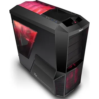PC skříň Zalman Z11 Plus HF1 červená/černá