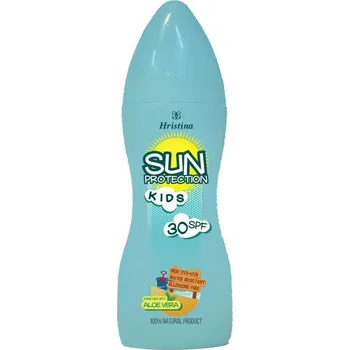 Přípravek na opalování Hristina Přírodní hydratační opalovací mléko SPF 30 200 ml
