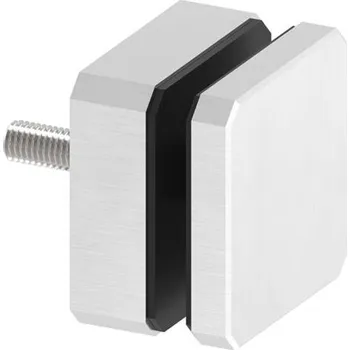 Zábradlí Feldmann 60198-240 - nerezový bodový držák skla na rovinu, 63x63 mm, AISI 304, brus