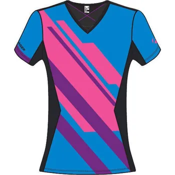 cyklistický dres BONTRAGER Dres Rhythm fialový dámský XS