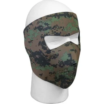 Sportovní střelba Celoobličejová Neoprenová maska Woodland Digital Camo – Černá Rothco (Celoobličejová Neoprenová maska Woodland Digital Camo – Černá Rothco)