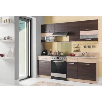 Kuchyňská linka Kuchyňská linka MODENA 220, rijeka tmavá/rieka světlá