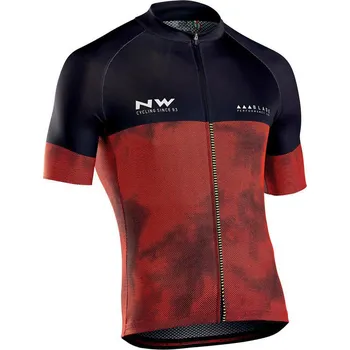 cyklistický dres NW Blade 3 Jersey S/S Red/Black S