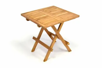 Zahradní stůl Divero skládací stolek 50 cm dřevěný