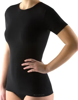 Ecobamboo dámské triko s krátkým rukávem černé