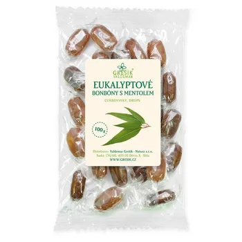Bonbon Grešík Eukalyptové bonbóny s mentolem 100 g