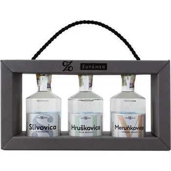 Nápoj Dárková odnoska destilátů Žufánek 3x0,1l