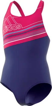 Dívčí plavky Adidas SB 1PC BOS fialová/růžová
