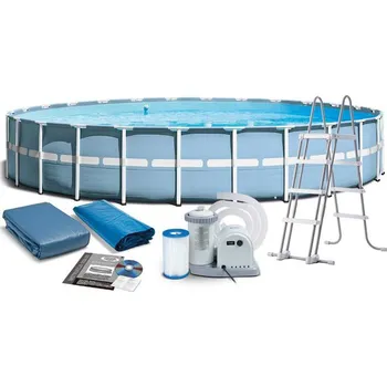 Intex Prism Frame Pool 28736NP 457 x 122 cm + kartušová filtrace + schůdky + podklad + krycí plachty Bazén Intex Prism Frame Pool 28736NP 457 x 122 cm + kartušová filtrace + schůdky + podklad + krycí plachty