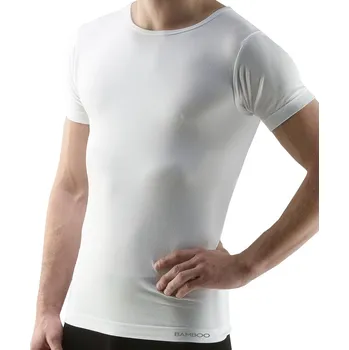 Ecobamboo pánské triko s krátkým rukávem bílé