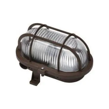 Průmyslové svítidlo Panlux Svítidlo OVAL SOP-60/H hnědá 60W E27 IP44