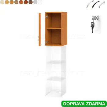 Policová skříň SZ 2 40 02 L H Hobis Strong - Skříň uzamykatelná horní, dveře prosklené levé