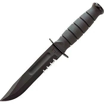 Ka-Bar Short Ka-Bar Black, Kydex Sheath, 5.25 in., ComboEdge KB1259