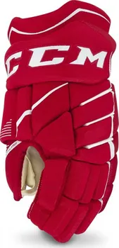 Hokejové rukavice CCM Jetspeed FT370 SR rukavice červené/bílé