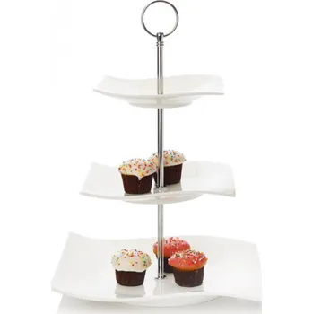 etažér Maxwell & Williams Motion etažér 3 patra bílý