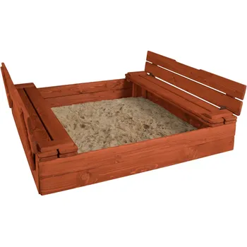 Pískoviště Drewmax MO250 120 x 120 x 25 cm teak