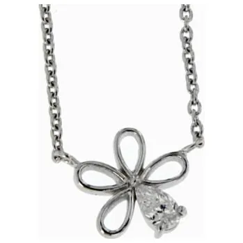 Náhrdelník Zlatnictví U Kostela Dámský stříbrný řetízek s kytičkou TN1400 288422928