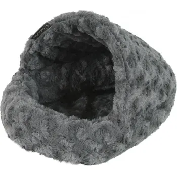 Pelíšek pro psa Pelíšek hlodavci Papuče Fuzzy šedá
