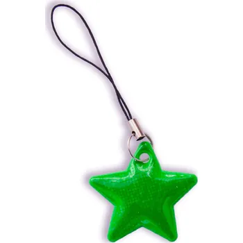 Zip Reflexní hvězdičky - ZELENÁ