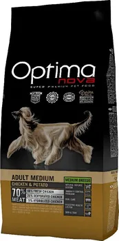 Krmivo pro psa Optimanova Dog Adult Medium Grain Free Chicken 12 kg