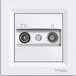 Schneider Electric Zásuvka TV plus R průběžná ASFORA, bílá