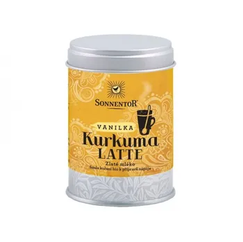 Sonnentor Kurkuma Latte vanilka bio dóza 60 g