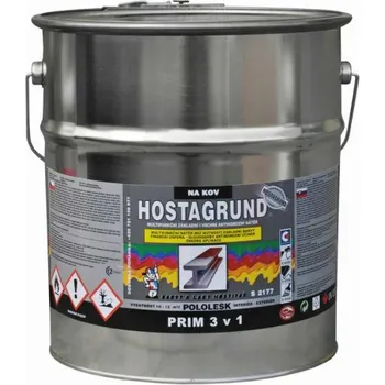 barva na kov Hostagrund Prim 3v1 S2177 0912 hliník 9 l