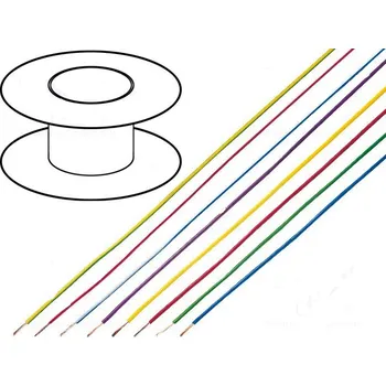 elektrický kabel HELUKABEL Kabel LiYv licna Cu 0,14mm2 PVC bílá 500V