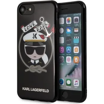 Pouzdro na mobilní telefon Karl Lagerfeld Karl Sailor pro iPhone 7/8 černé