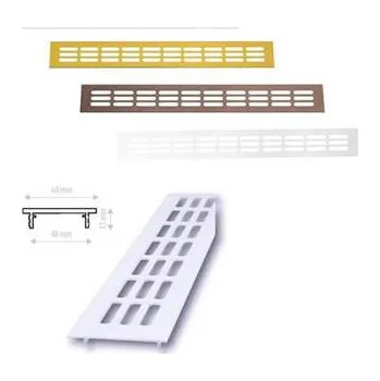 Větrací mřížka COBRA mřížka 60x1000mm hnědá