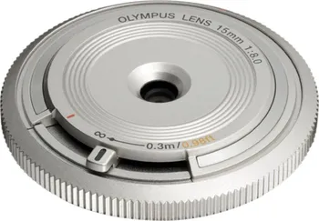 Objektiv Olympus 15 mm f/8 BCL-1580 stříbrný
