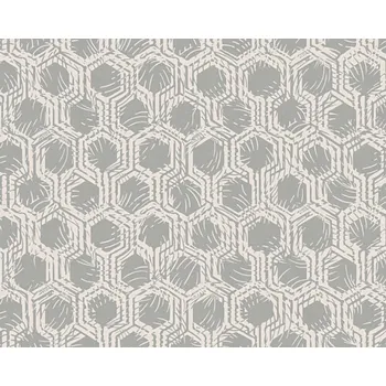 Tapeta Vliesová tapeta 33327-2 geometrická béžová, metalická / Tapety na zeď 333272 AP Alpha (0,53 x 10,05 m) A.S.Création