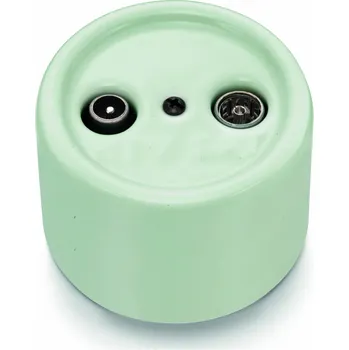 vypínač FONTINI by Font Barcelona Porcelánová zásuvka GARBY R/TV + SAT Barva: zelený pastel 30 712 86 2