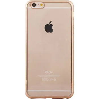 Transparentní kryt se zlatým okrajem pro Apple iPhone 6 / 6S