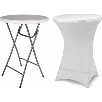 Zahradní stůl Garthen Bistro Párty stolek skládací 80 x 80 x 110 cm