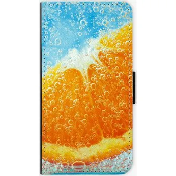 Pouzdro na mobilní telefon iSaprio Orange Water pro Lenovo Moto G5 Plus flipové