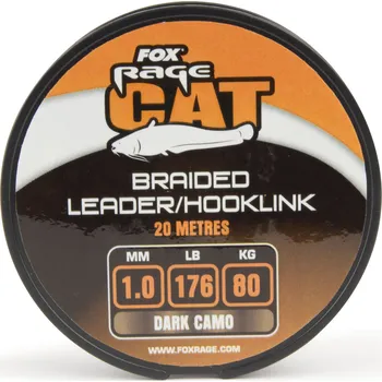FOX RAGE CAT CAT BRAID LEADER size: 1mm 80kg/176lb